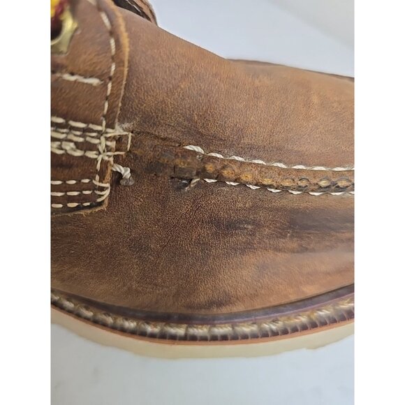 Thorogood Men's 6" 814-4203 USA Wedge Sole Soft Toe Boot Brown Size 10 2E - Picture 7 of 8